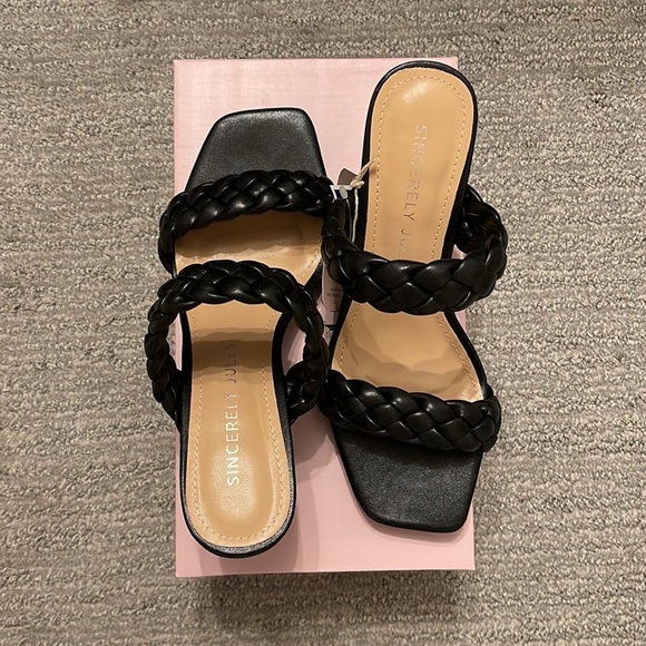 Sincerely Jules Stacked Block Heel Sandals - Picture 6 of 6